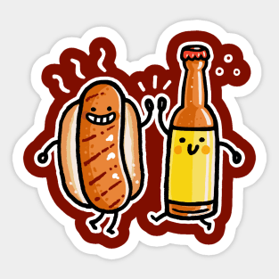 Brat and Beer Sticker